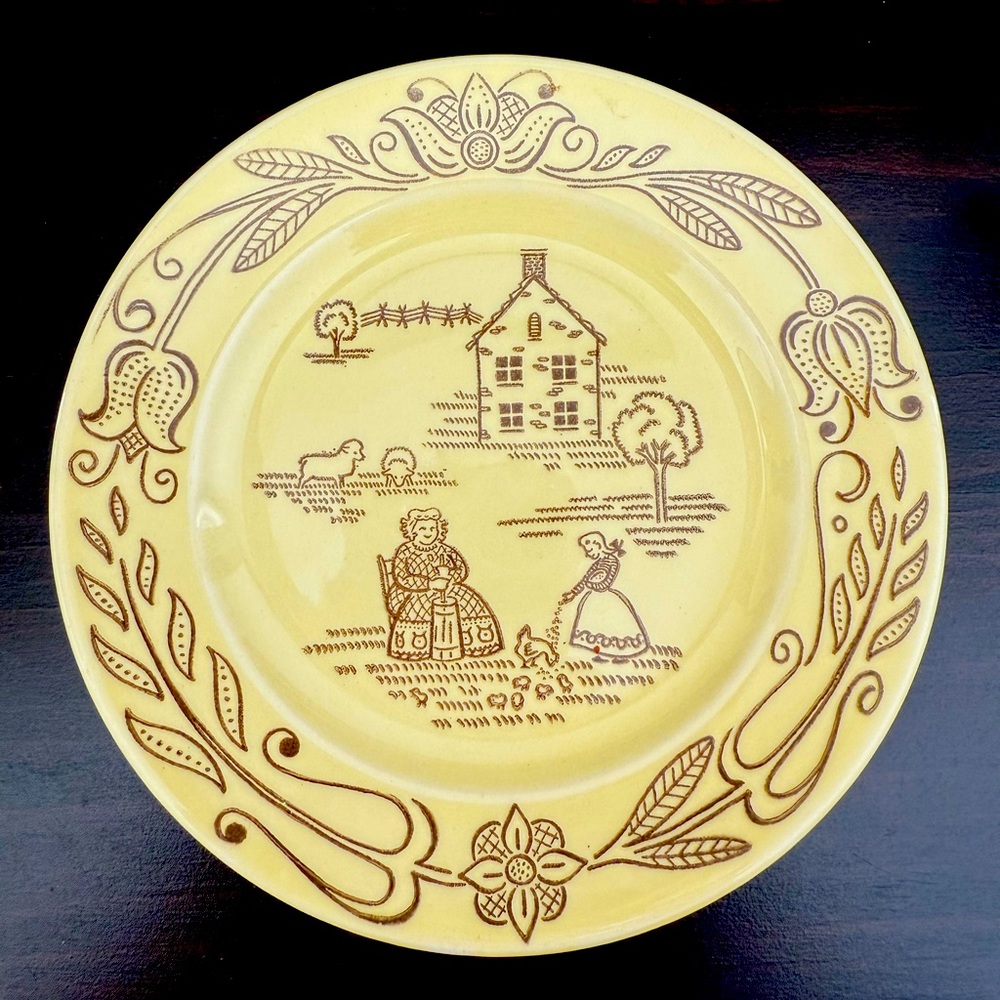 Vintage Bucks County Ohio Bread and Butter Plate